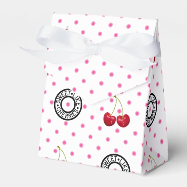 Ballotins SUCRE COMME DES CHERRIES Motif Vintage rétro (Verso)