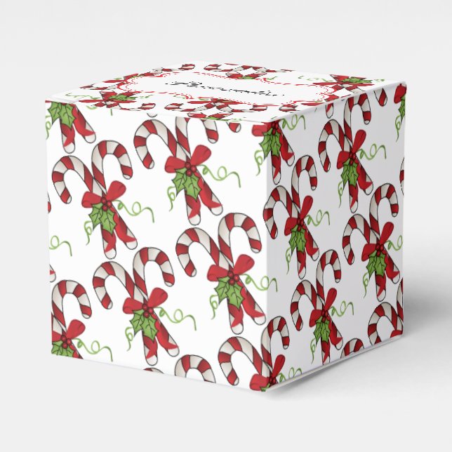 Ballotins Sucres de canne à bandes avec Holly et Bow (Verso)