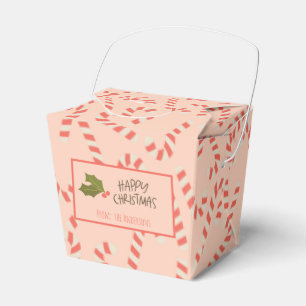 Ballotins Sucres de canne de Noël roses Peachy