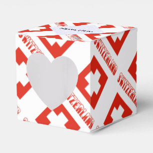 Ballotins Suisse et drapeau suisse carrelé avec votre nom