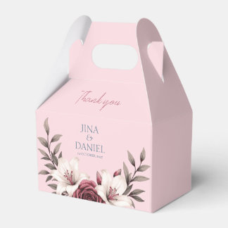 Ballotins Suite fleurie sophistiquée Micro-Mariage (rose)