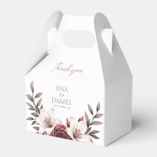 Ballotins Suite Florale sophistiquée Micro-Mariage (blanche)