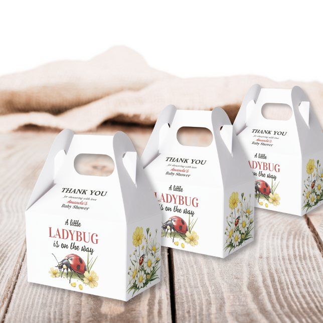 Ballotins Summer Garden Daisy Little Ladybug Baby Shower  (Créateur téléchargé)