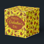 Ballotins Sunflower Favor Gift Box<br><div class="desc">Add a touch of charm to your gift wrapping supplies with this sunflower gift box. This sunflower design emphasizes vibrant amber through the color scheme.</div>