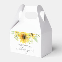 Sunflowers Bridesmaid Proposition boîte cadeau