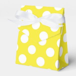 Ballotins Sunny Jaune & Blanc Pois fête d'anniversaire