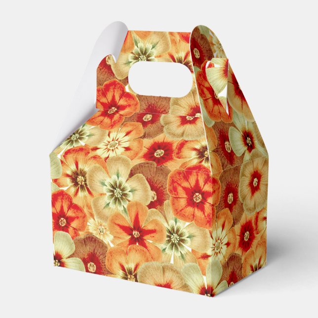 Ballotins Super Retro Orange Hippie Fleurs Motif (Verso)