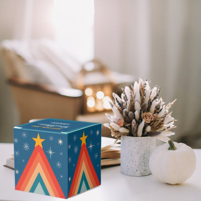 Ballotins Super rétro Vintage Blue Tree (Créateur téléchargé)