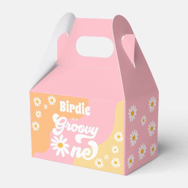 Ballotins Super un 1er anniversaire fête Boho Retro Daisy (Verso)