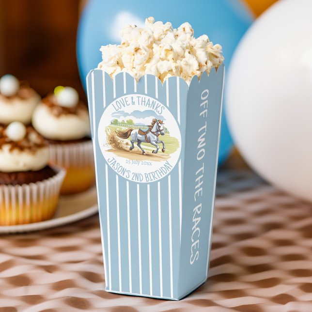Ballotins Sur deux courses la fête équestre derby imprimé (Off two the races equestrian derby party printed favor boxes)
