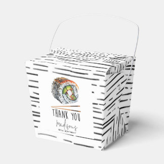 Ballotins Sushi noir blanc Adulte Anniversaire