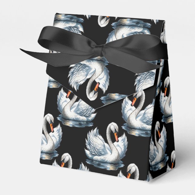 Ballotins Swan Birds Design Motif (Verso)