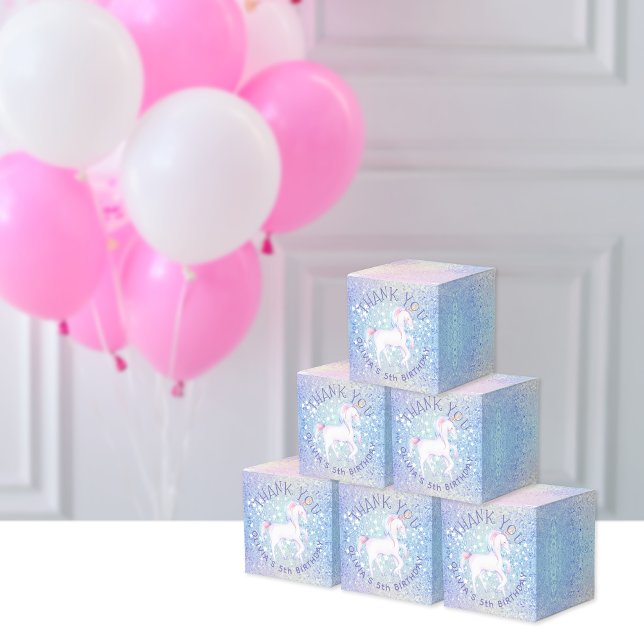 Ballotins Swebow Unicorn Glittery Anniversaire Nom de la fêt (Créateur téléchargé)