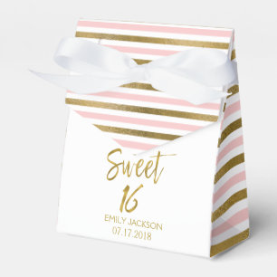 Ballotins Sweet 16 Anniversaire Pink & Gold Foil