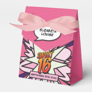 Ballotins Sweet 16 Fun Girly rose Comic Livre d'Anniversaire