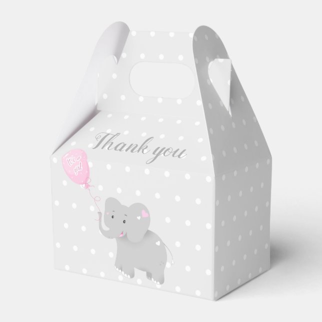Ballotins Sweet Box Baby shower fille (Verso)