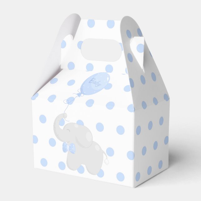 Ballotins Sweet Box Baby shower garçon bleu (Verso)