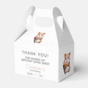 Ballotins Sweet Hamster, Cupcake rose Anniversaire des enfan