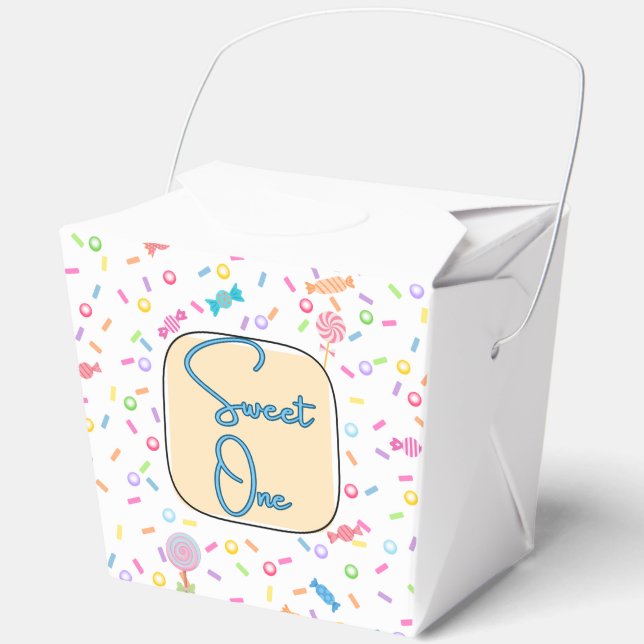 Ballotins Sweet One First Birthday Party Favor Box (Recto)