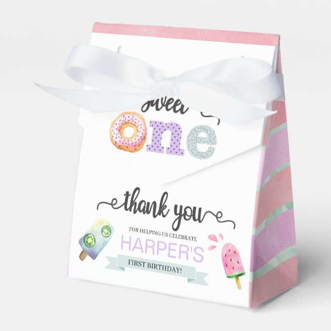 Ballotins Sweet One Premier Ballotin de fête d'anniversaire (Verso)