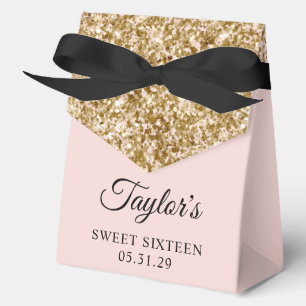 Ballotins Sweet sixteen Blush Parties scintillant or