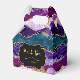 Ballotins Sweet sixteen de Merci d'agate bleu violet