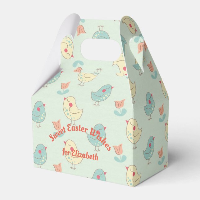 Ballotins Sweet Spring Birdies Gable Ballotin (Verso)
