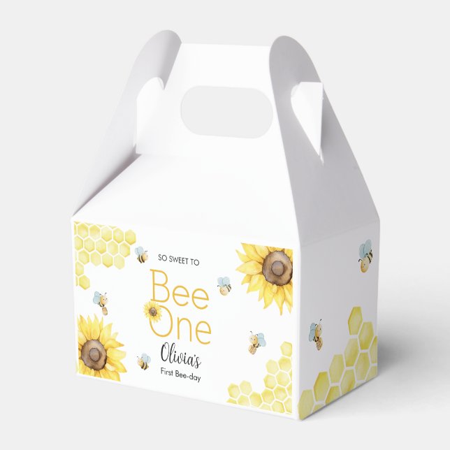Ballotins Sweet To Bee One First Bee Day Anniversaire (Verso)