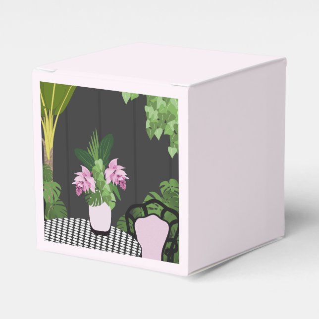 Ballotins Table Medinilla Pièce Jardin Cour (Verso)