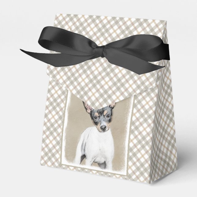 Ballotins Tableau Rat Terrier - Cute Original Chien Art (Verso)
