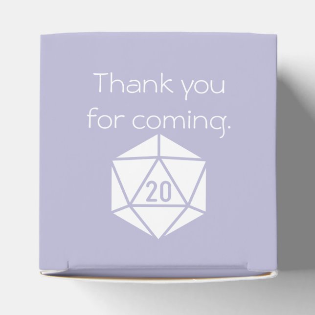 Ballotins Tabletop Chic dans une boîte de faveur lavande (Haut)
