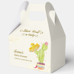 Ballotins Taco 'Bout A Baby Watercolor Baby shower Cactus