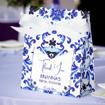 Ballotins Talavera azulejo bleu tuiles douches nuptiales mex<br><div class="desc">Talavera azulejo tuiles bleues vintage Mexicaine ballotin douche nuptiale ballotin personnalisé,  Méditerranéen italien tuile bleue motif Maiolica tuiles grecques motif douche nuptiale ballotin</div>