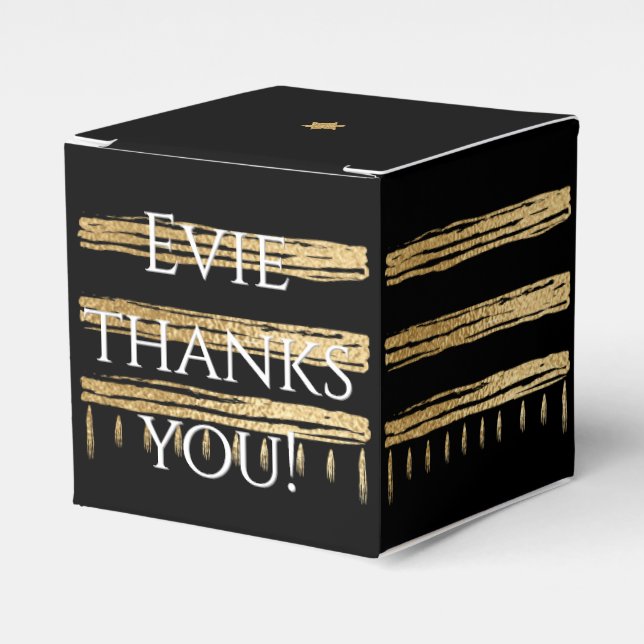 Ballotins Tallit Classique en Or pour Bar Bat Mitzvah (Verso)