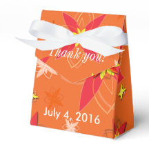 Tangerine Burst Wedding Favor