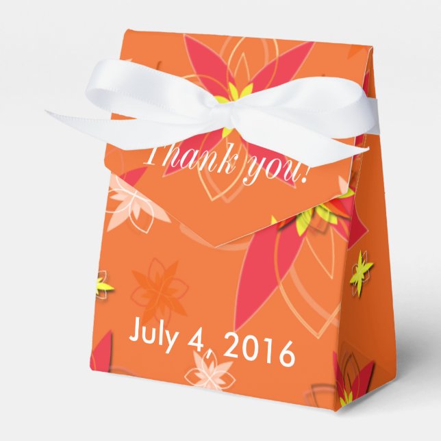 Ballotins Tangerine Burst Wedding Favor (Verso)