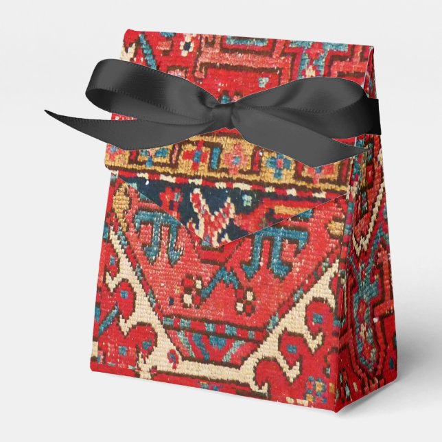 Ballotins Tapis classique rouge turc persan oriental (Verso)