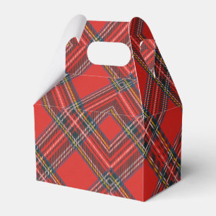 Ballotins Tartan à carreaux rouge Noël