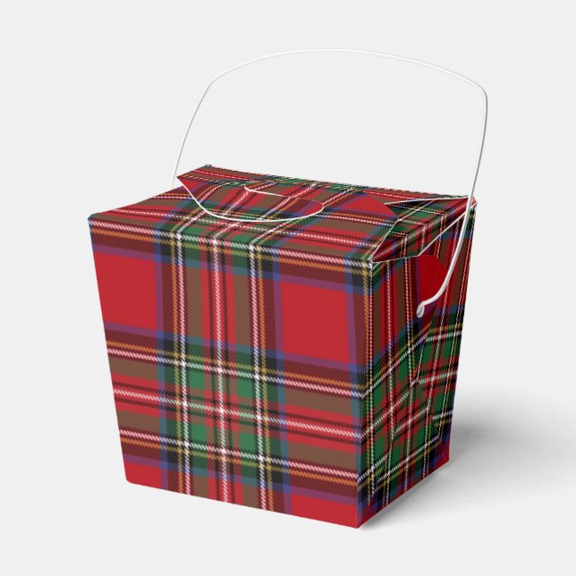 Ballotins Tartan Clan Stewart Plaid Red Green Check Party (Verso)