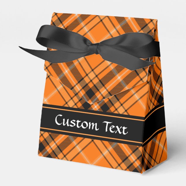 Ballotins Tartan orange d'Halloween (Verso)