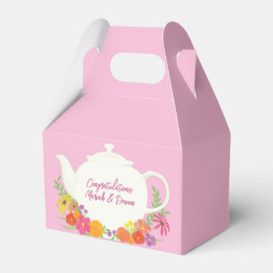 Ballotins Tea Party Baby shower Teapot Rose Girl