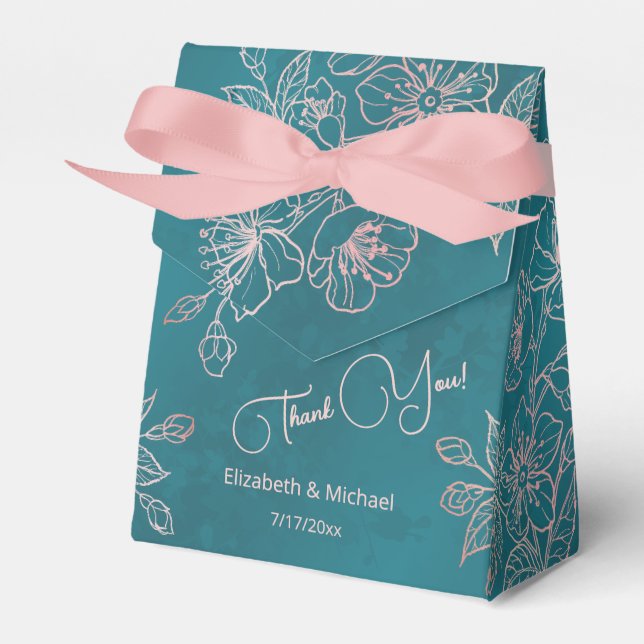 Ballotins Teal Blush Pink | Custom Wedding (Verso)