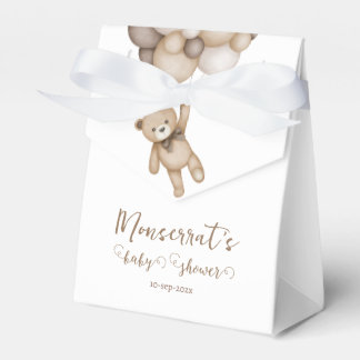 Ballotins Teddy Bear Baby Shower Girl Favor Boxes