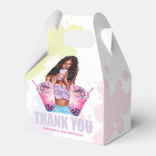 Ballotins Teenage Boba Tea Custom African American Birday