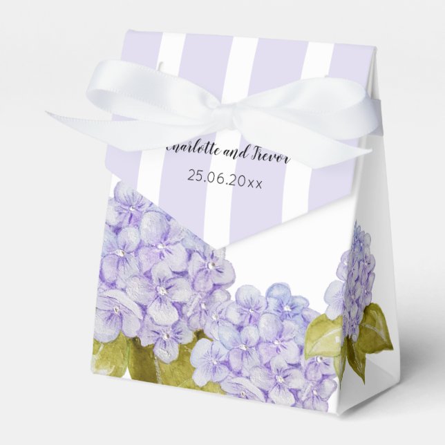 Ballotins Teintes de Violette Bleu de l'Hydrangea Adorable (Verso)