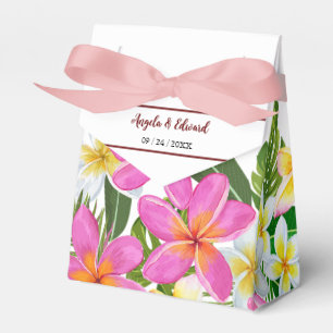 Ballotins Temple Tropical Plumeria Tree Mariage Favor Box