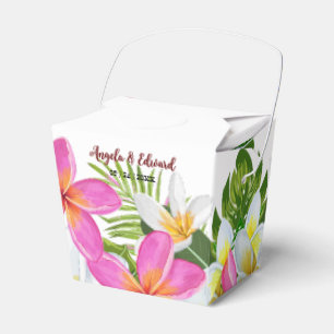 Ballotins Temple Tropical Plumeria Tree Mariage Favor Box