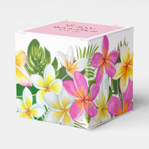 Ballotins Temple Tropical Plumeria Tree Mariage Favor Box