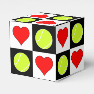 Ballotins Tennis Balls & Coeurs Boîte cadeau du joueur de te