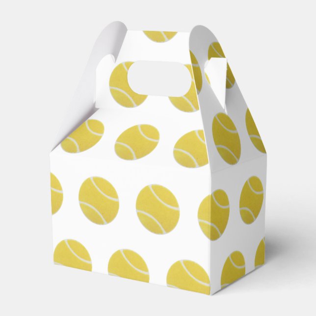 Ballotins Tennis Party Favoriser Box (Verso)